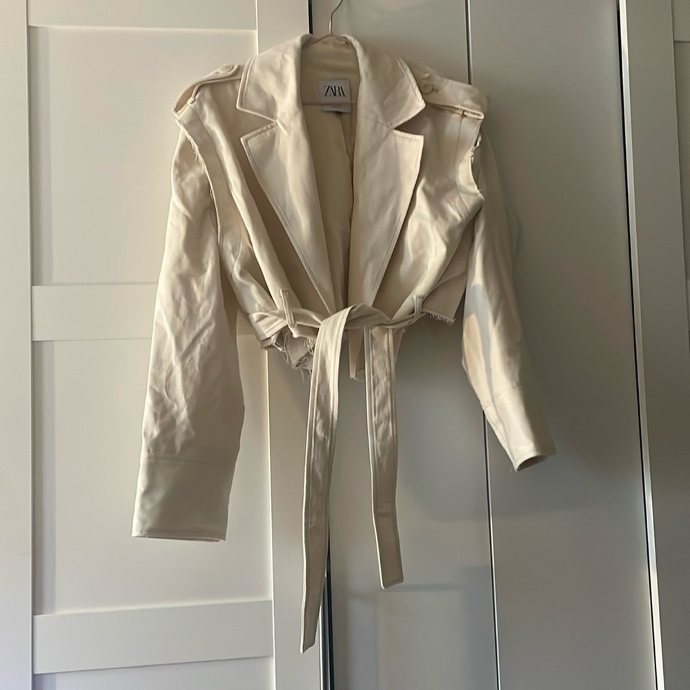 cream jacket from Zara- S